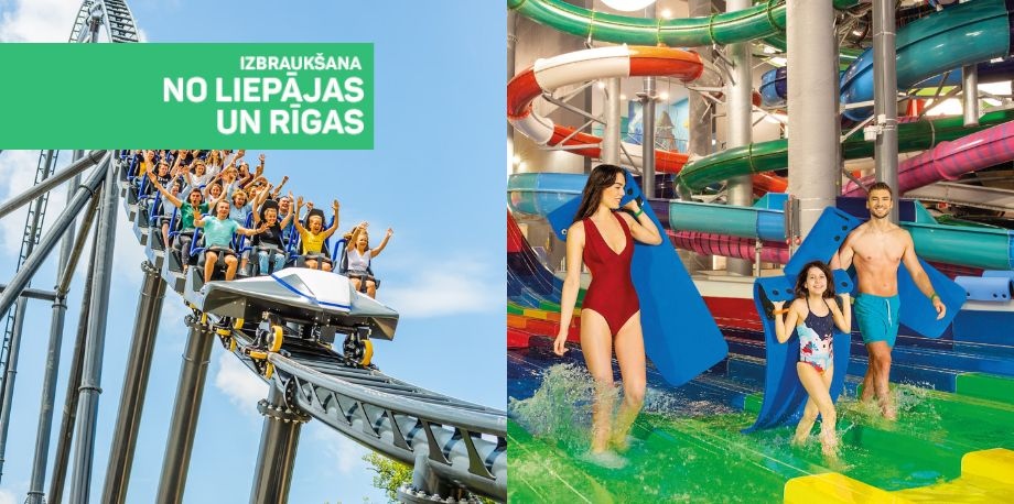 Izklaides brauciens visai ģimenei – Eiropā lielākais ūdens atrakciju parks SUNTAGO un iespaidīgais atrakciju parks ENERGYLANDIA
